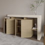 Hanah Home Beliz - Travertino, Warm Oak